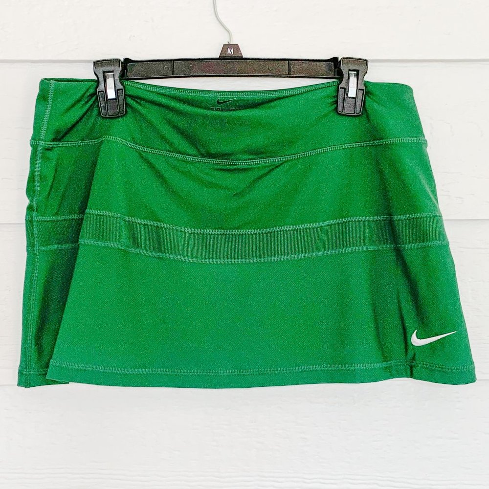 NIKE Dark Green Dri-Fit Tennis Skirt  Size L